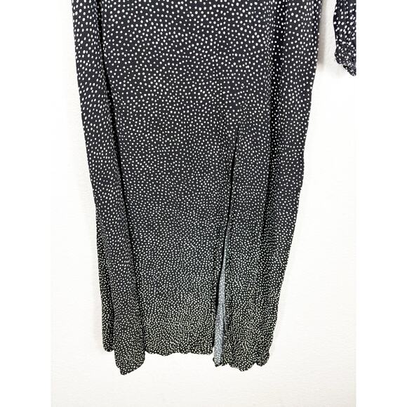 Free People Blake One Shoulder Maxi Dress Size 4 Polka Dot Aline Cocktail - Picture 9 of 13